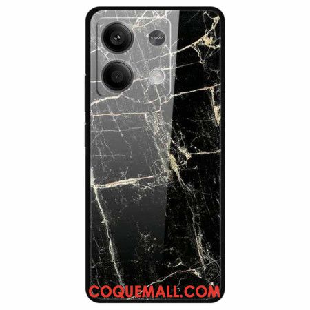 Coque Xiaomi Redmi Note 13 5G Verre Trempé Motif Noir Platine