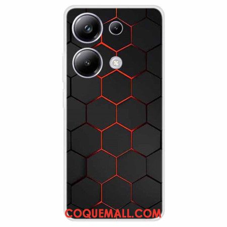 Coque Xiaomi Redmi Note 13 Pro 4G / Poco M6 Pro 4G Alvéole Rouge