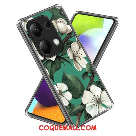 Coque Xiaomi Redmi Note 13 Pro 4G / Poco M6 Pro 4G Fleurs Blanches