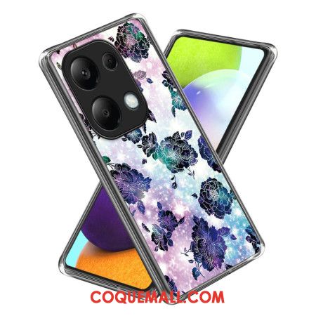 Coque Xiaomi Redmi Note 13 Pro 4G / Poco M6 Pro 4G Fleurs Pourpres