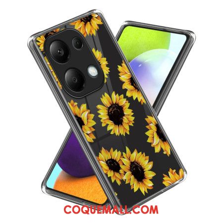 Coque Xiaomi Redmi Note 13 Pro 4G / Poco M6 Pro 4G Motif Tournesols