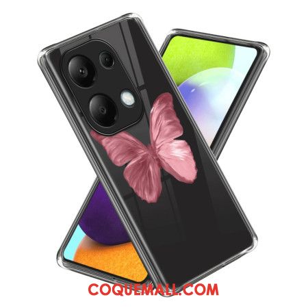 Coque Xiaomi Redmi Note 13 Pro 4G / Poco M6 Pro 4G Papillon Rose