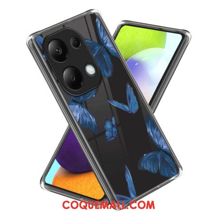 Coque Xiaomi Redmi Note 13 Pro 4G / Poco M6 Pro 4G Papillons Bleus