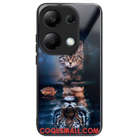 Coque Xiaomi Redmi Note 13 Pro 4G / Poco M6 Pro 4G Verre Trempé Chat et Tigre