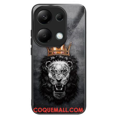 Coque Xiaomi Redmi Note 13 Pro 4G / Poco M6 Pro 4G Verre Trempé Lion Couronné