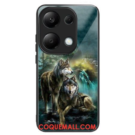 Coque Xiaomi Redmi Note 13 Pro 4G / Poco M6 Pro 4G Verre Trempé Loups