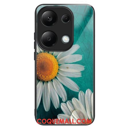 Coque Xiaomi Redmi Note 13 Pro 4G / Poco M6 Pro 4G Verre Trempé Marguerites