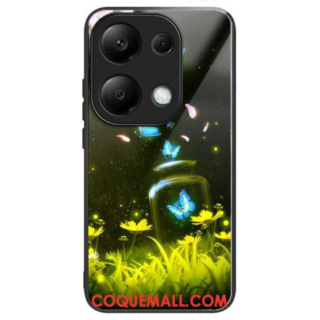 Coque Xiaomi Redmi Note 13 Pro 4G / Poco M6 Pro 4G Verre Trempé Papillon Bouteille