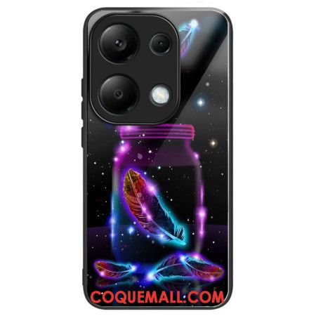 Coque Xiaomi Redmi Note 13 Pro 4G / Poco M6 Pro 4G Verre Trempé Plume Fluorescente