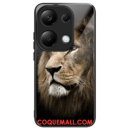 Coque Xiaomi Redmi Note 13 Pro 4G / Poco M6 Pro 4G Verre Trempé Tête de Lion