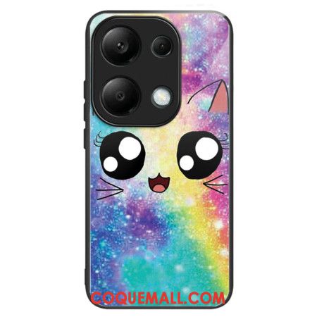 Coque Xiaomi Redmi Note 13 Pro 4G / Poco M6 Pro 4G Verre TrempéChat Arc-en Ciel