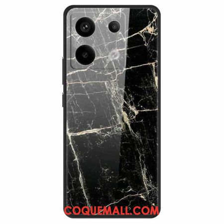 Coque Xiaomi Redmi Note 13 Pro 5G / Poco X6 5G Verre Trempé Grain Noir Platine