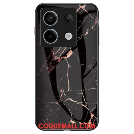 Coque Xiaomi Redmi Note 13 Pro 5G / Poco X6 5G Verre Trempé Marbre Noir et Doré