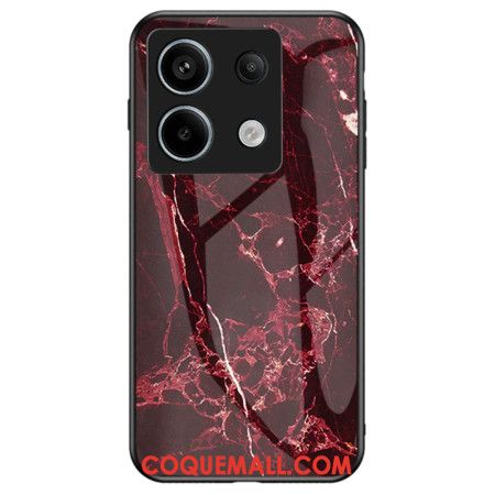 Coque Xiaomi Redmi Note 13 Pro 5G / Poco X6 5G Verre Trempé Marbre Rouge