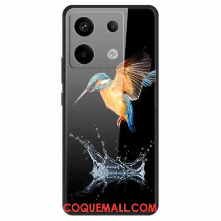 Coque Xiaomi Redmi Note 13 Pro 5G / Poco X6 5G Verre Trempé Oiseau Couronné