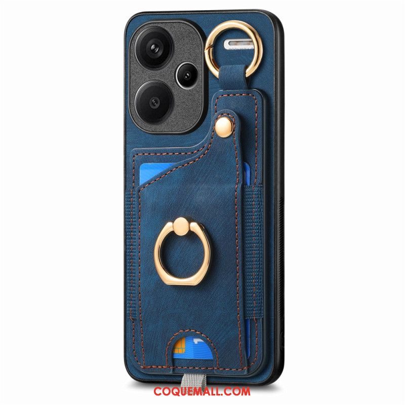 Coque Xiaomi Redmi Note 13 Pro Plus 5G Porte-Cartes et Anneau Rotatif