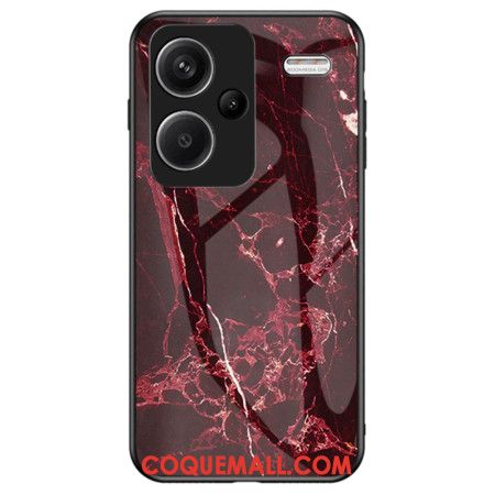 Coque Xiaomi Redmi Note 13 Pro Plus 5G Verre Trempé Marbre Rouge