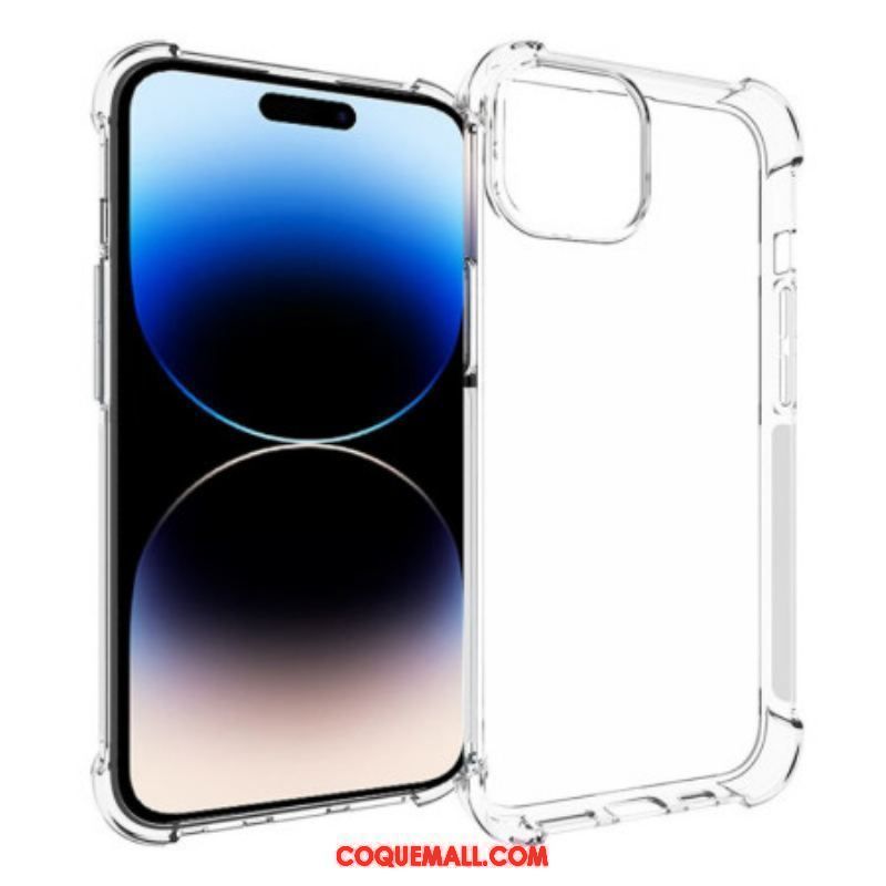 Coque iPhone 15 Plus Transparente Coins Renforcés