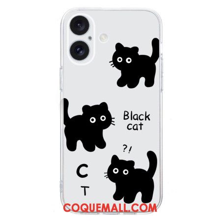 Coque iPhone 16 Plus Black Noir