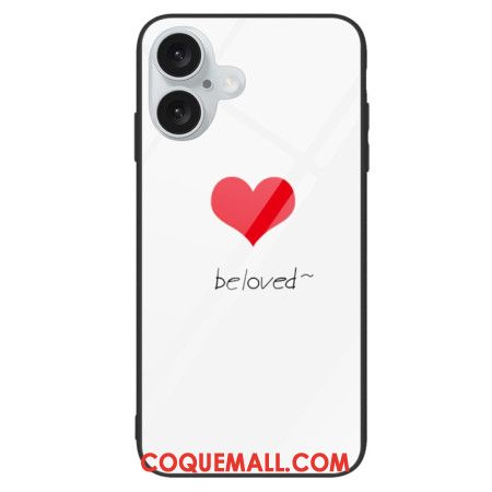 Coque iPhone 16 Plus Verre Trempé Beloved