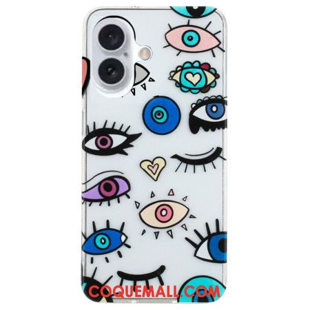 Coque iPhone 16 Plus Yeux