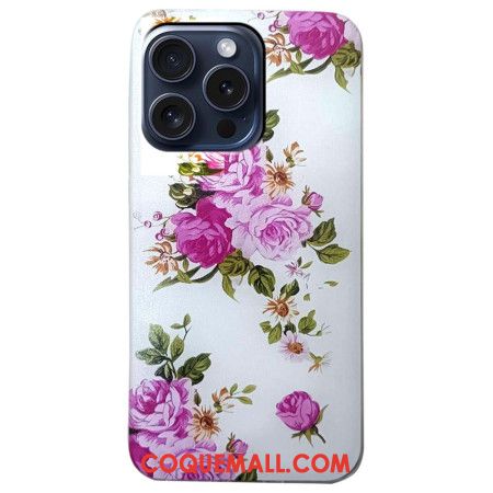 Coque iPhone 16 Pro Max Fleurs Roses