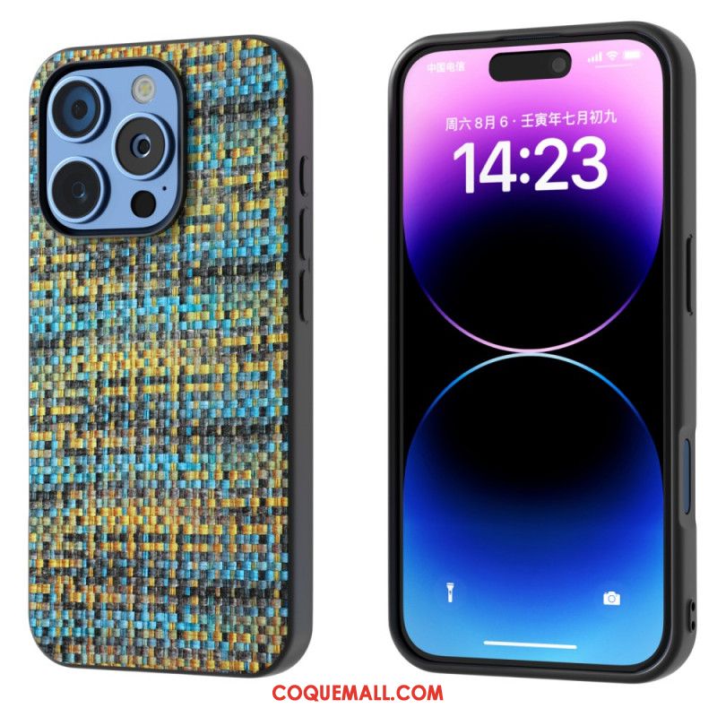 Coque iPhone 16 Pro Max Texture Plaid