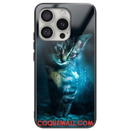 Coque iPhone 16 Pro Max Verre Trempé Chat