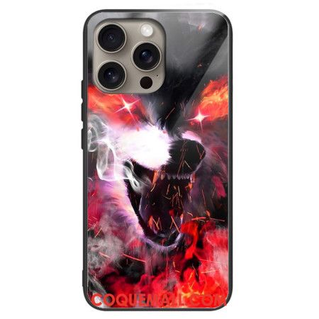 Coque iPhone 16 Pro Max Verre Trempé Loup Féroce