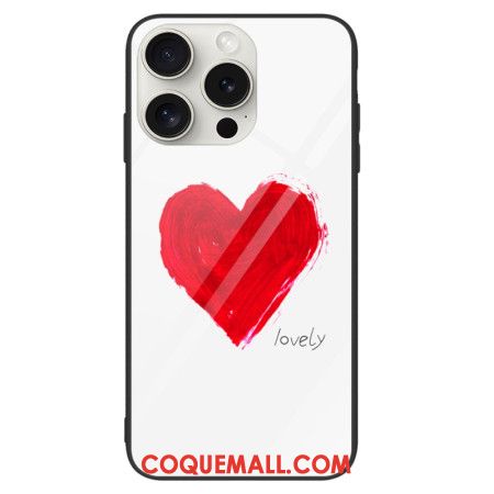 Coque iPhone 16 Pro Max Verre Trempé Lovely