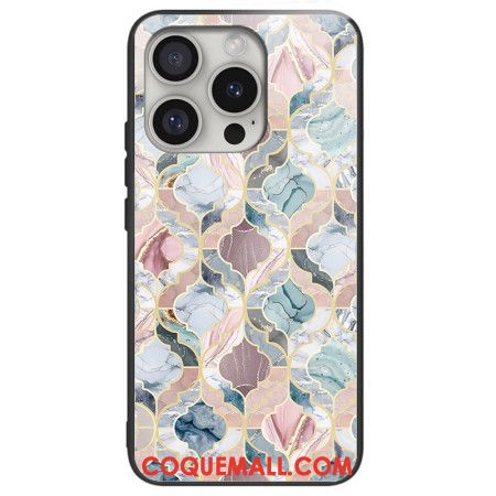 Coque iPhone 16 Pro Max Verre Trempé Motif Imprimé