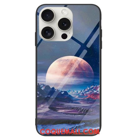 Coque iPhone 16 Pro Max Verre Trempé Planète Blanche