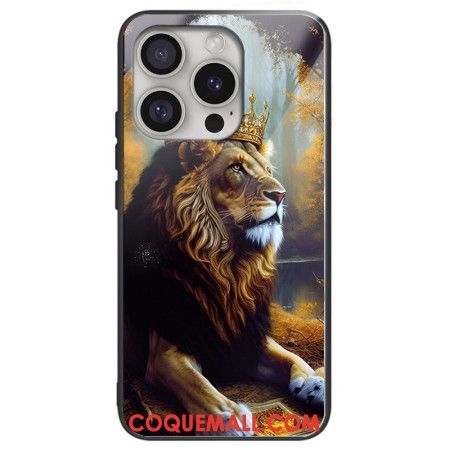 Coque iPhone 16 Pro Max Verre Trempé Roi Lion