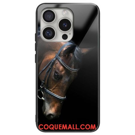 Coque iPhone 16 Pro Max Verre Trempé Tête de Cheval