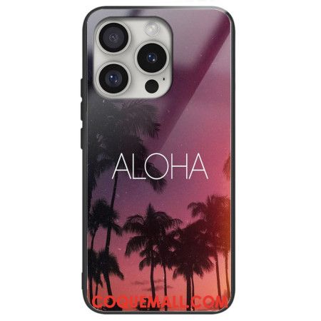 Coque iPhone 16 Pro Verre Trempé ALOHA