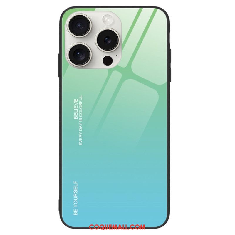 Coque iPhone 16 Pro Verre Trempé Be Yourself