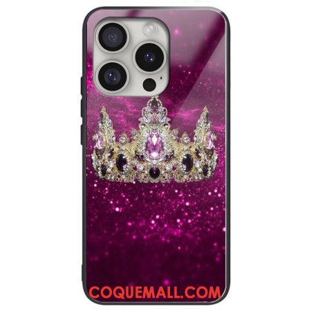 Coque iPhone 16 Pro Verre Trempé Couronne Royale