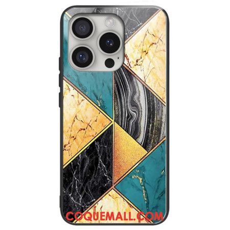 Coque liPhone 16 Pro Max Marbre Jaune et Vert