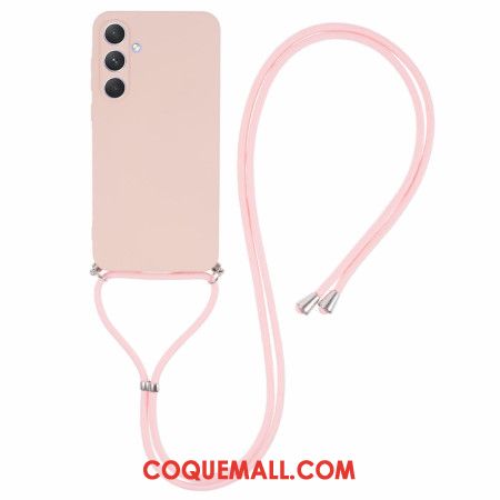 Coque à Cordon Samsung Galaxy A55 5G Rose