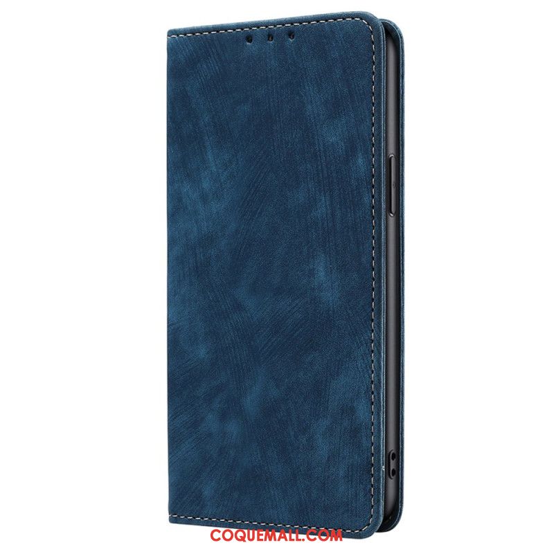 Flip Cover Huawei Pura 70 Simili Cuir Style Daim Blocage RFID