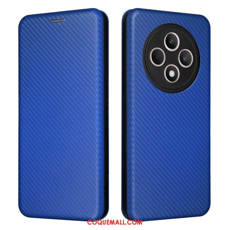 Flip Cover Oppo Reno 12F 5G Fibre Carbone