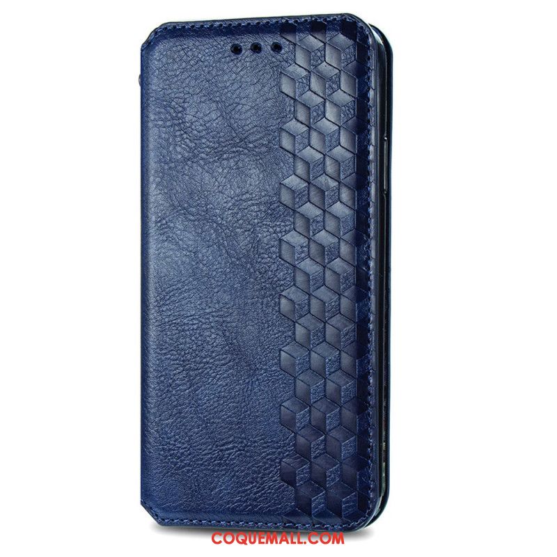 Flip Cover Samsung Galaxy A16 4G / 5G Effet Daim Vintage Frise