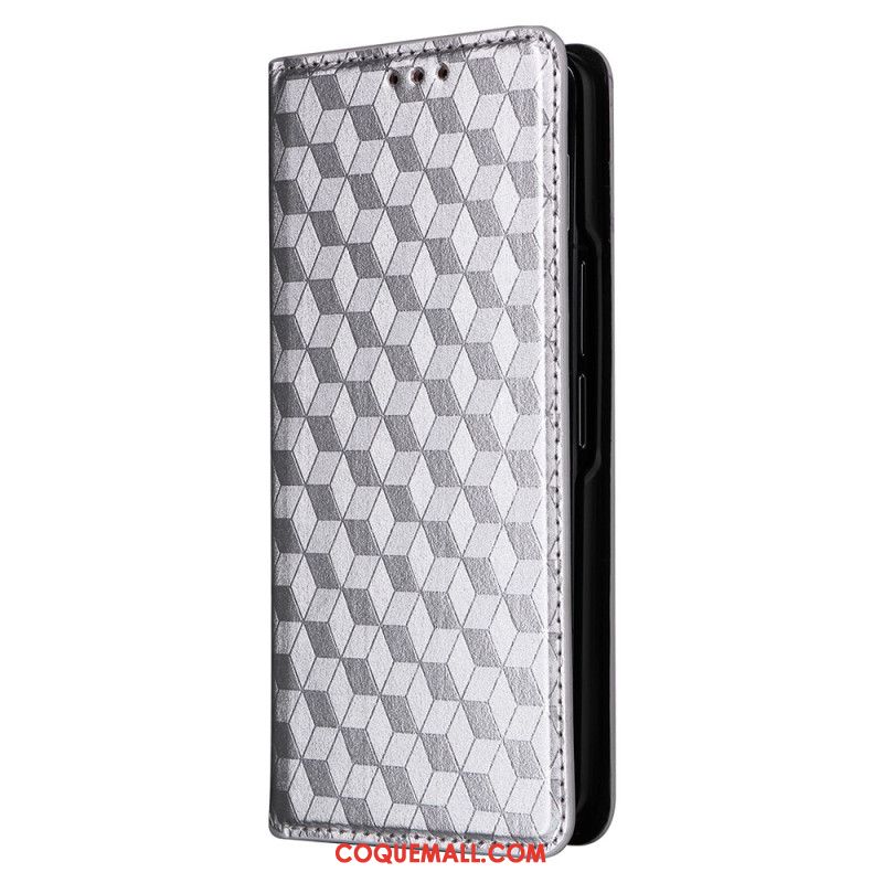 Flip Cover Samsung Galaxy Z Fold 5 Motif 3D