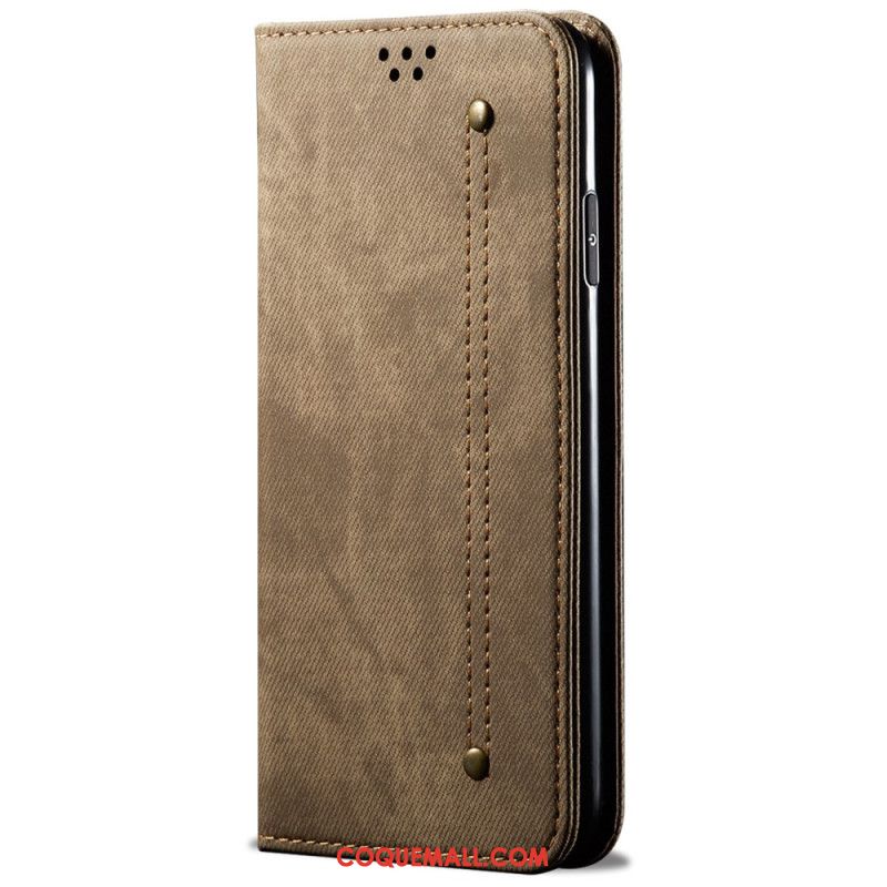 Flip Cover Xiaomi Redmi Note 13 5G Tissu Jeanns