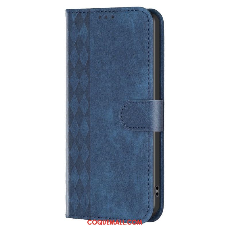 Housse Flip Cover Xiaomi Redmi Note 13 Pro 5G / Poco X6 5G BINFEN COLOR Frise losanges