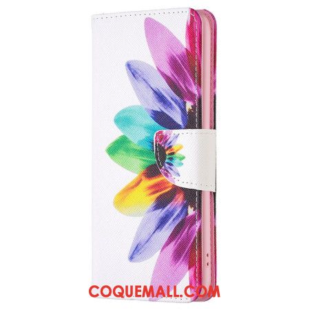 Housse Oppo A58 / A98 5G Fleur Aquarelle