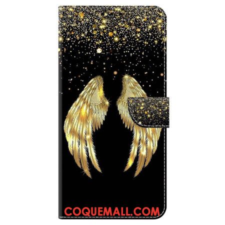 Housse Oppo A98 5G Ailes d'Or