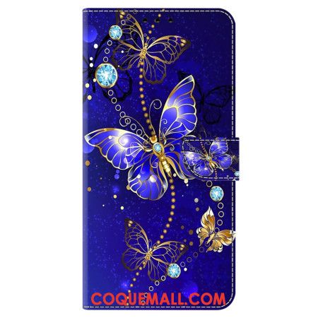 Housse Oppo A98 5G Papillons Diamants