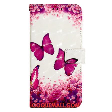 Housse Oppo Reno 11 5G Papillons Roses