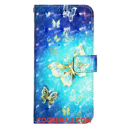 Housse Oppo Reno 11 5G Papillons dorés